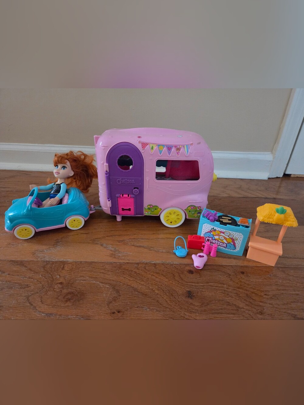 Barbie Chelsea Pink and Purple Camper Playset & Accessories